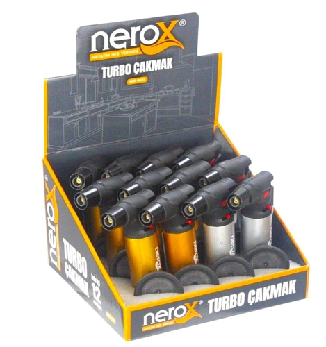 NEROX TURBO ÇAKMAK GOLD VE GÜMÜŞ  PK:12  KL:144